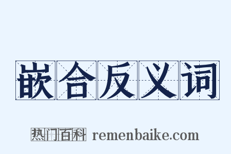 嵌合反义词是什么意思的图片